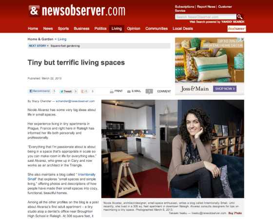 The News & Observer "Tiny but terrific" with Nicole Alvarez 3
